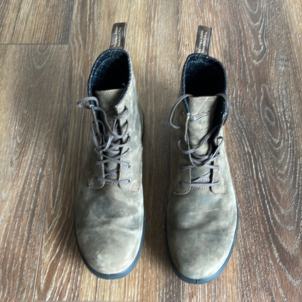 Blundstone Rustic Brown Lace Up Boots Size 12 US